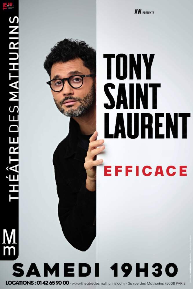 Affiche de Tony Saint Laurent aux Mathurins